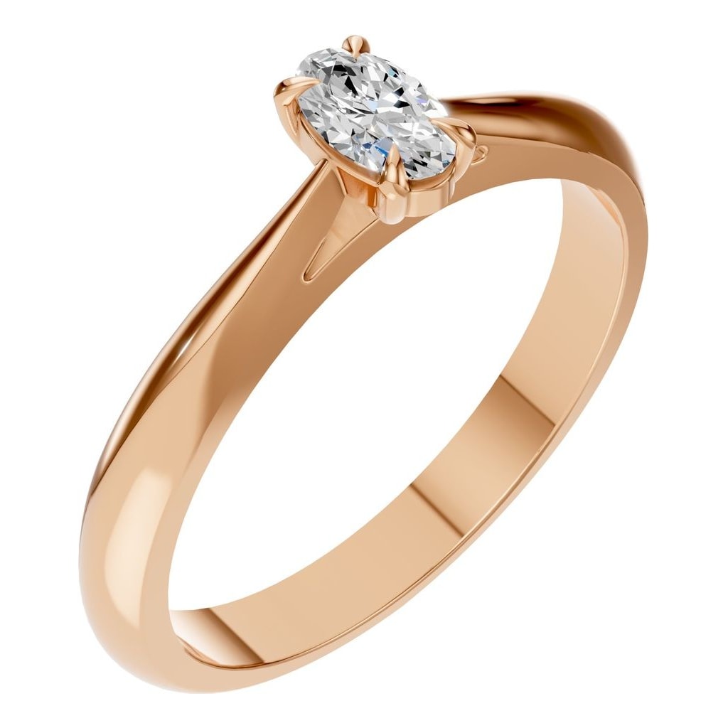 RI-6434 Rose Gold Ring SET - Main View