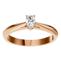 RI-6434 Rose Gold Ring SET - Front View