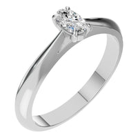 RI-6434 White Gold Ring SET - Main View
