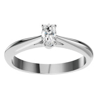 RI-6434 White Gold Ring SET - Front View