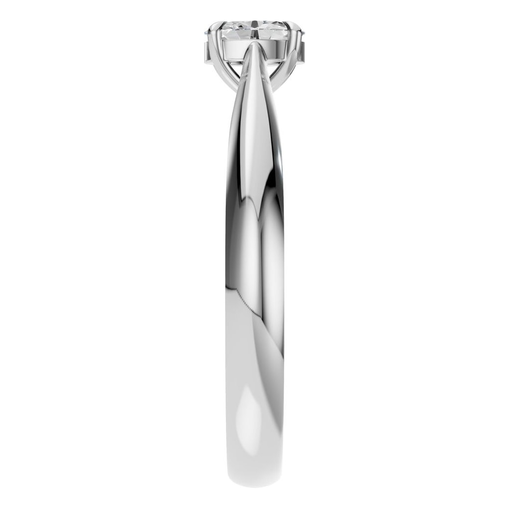 RI-6434 White Gold Ring SET - Side View