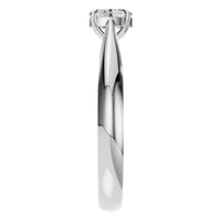 RI-6434 White Gold Ring SET - Side View