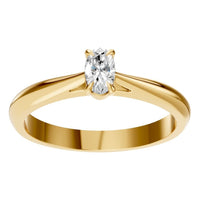 RI-6434 Yellow Gold Ring SET - Front View