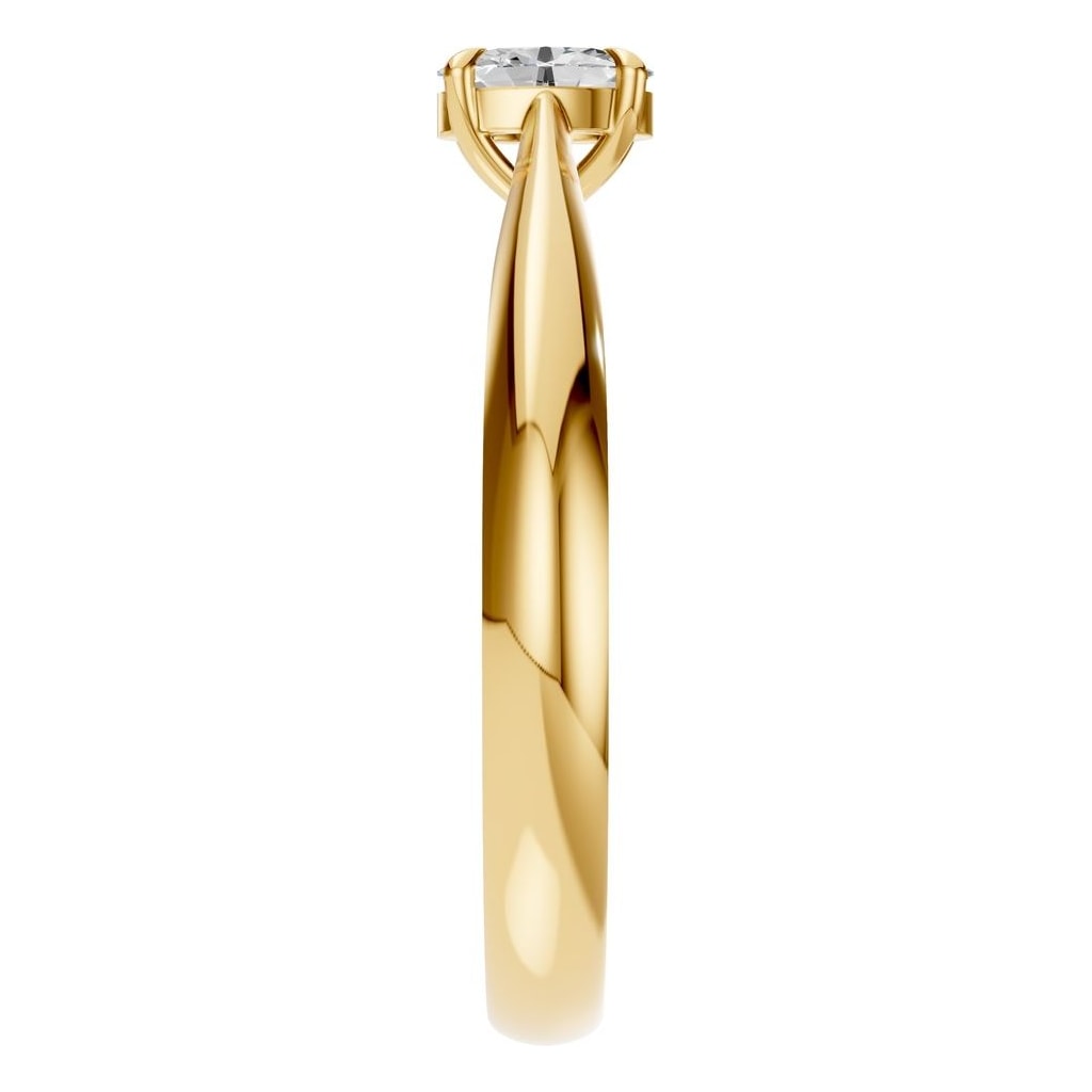 RI-6434 Yellow Gold Ring SET - Side View