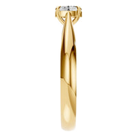 RI-6434 Yellow Gold Ring SET - Side View