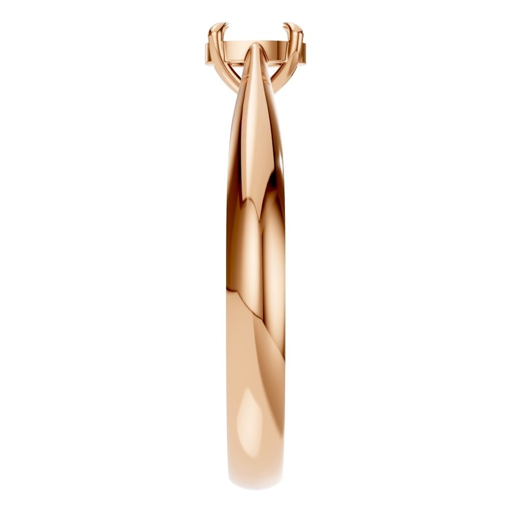 RI-6434 Rose Gold Ring UNSET - Side View