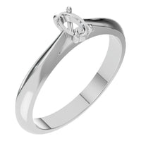 RI-6434 White Gold Ring UNSET - Main View