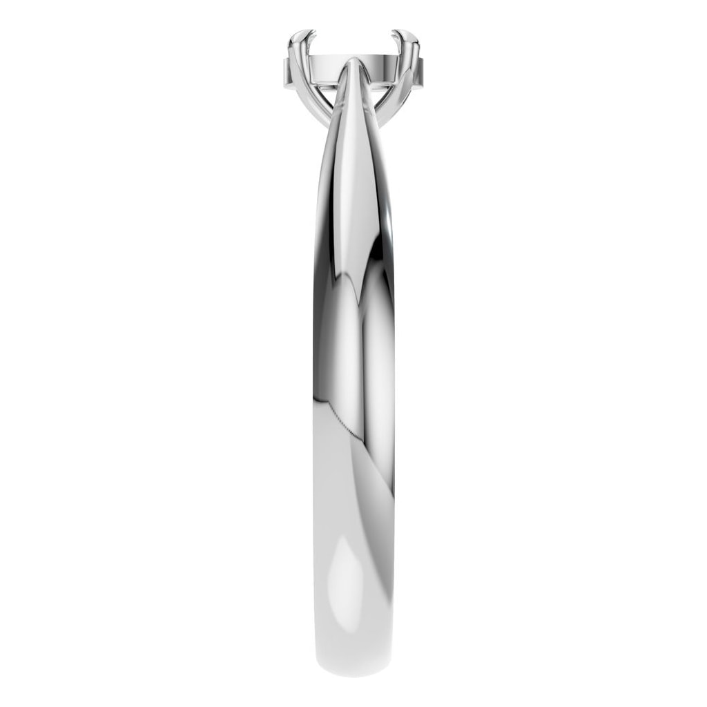 RI-6434 White Gold Ring UNSET - Side View