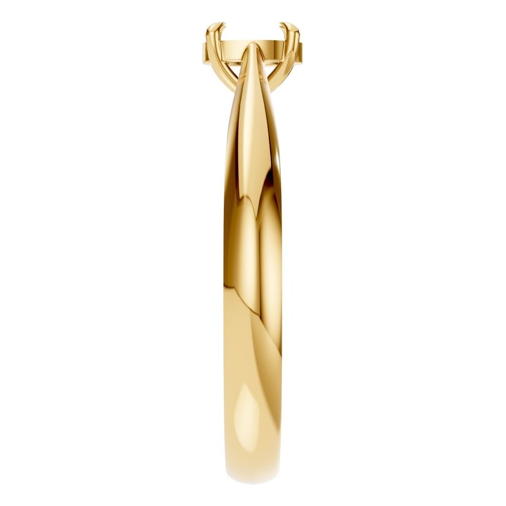 RI-6434 Yellow Gold Ring UNSET - Side View
