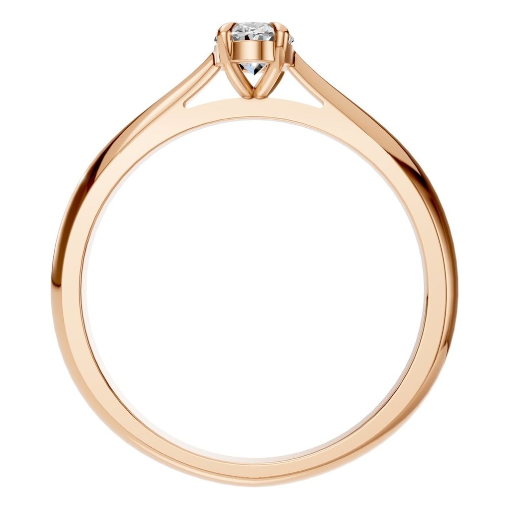 RI-6434 Rose Gold Ring SET - Top View