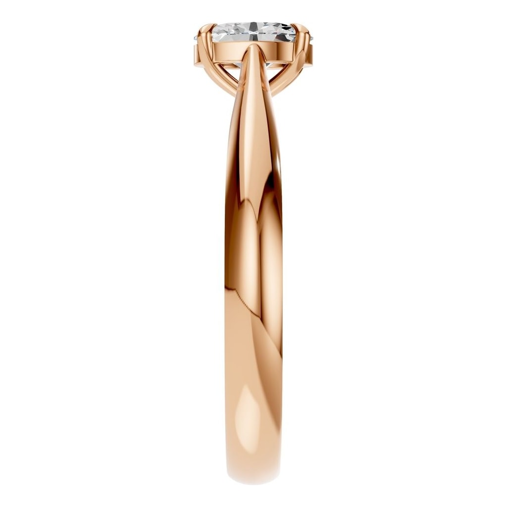 RI-6434 Rose Gold Ring SET - Side View