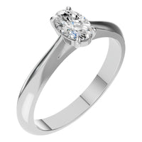 RI-6434 White Gold Ring SET - Main View