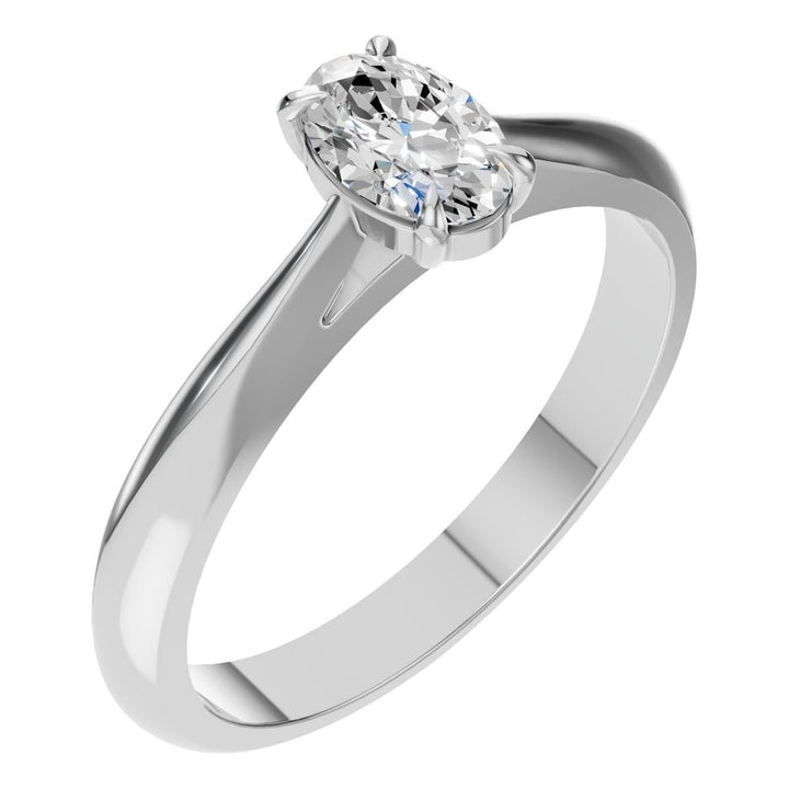 Solitaire Ring Mounting - Oval 6x4mm