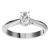 RI-6434 White Gold Ring SET - Front View