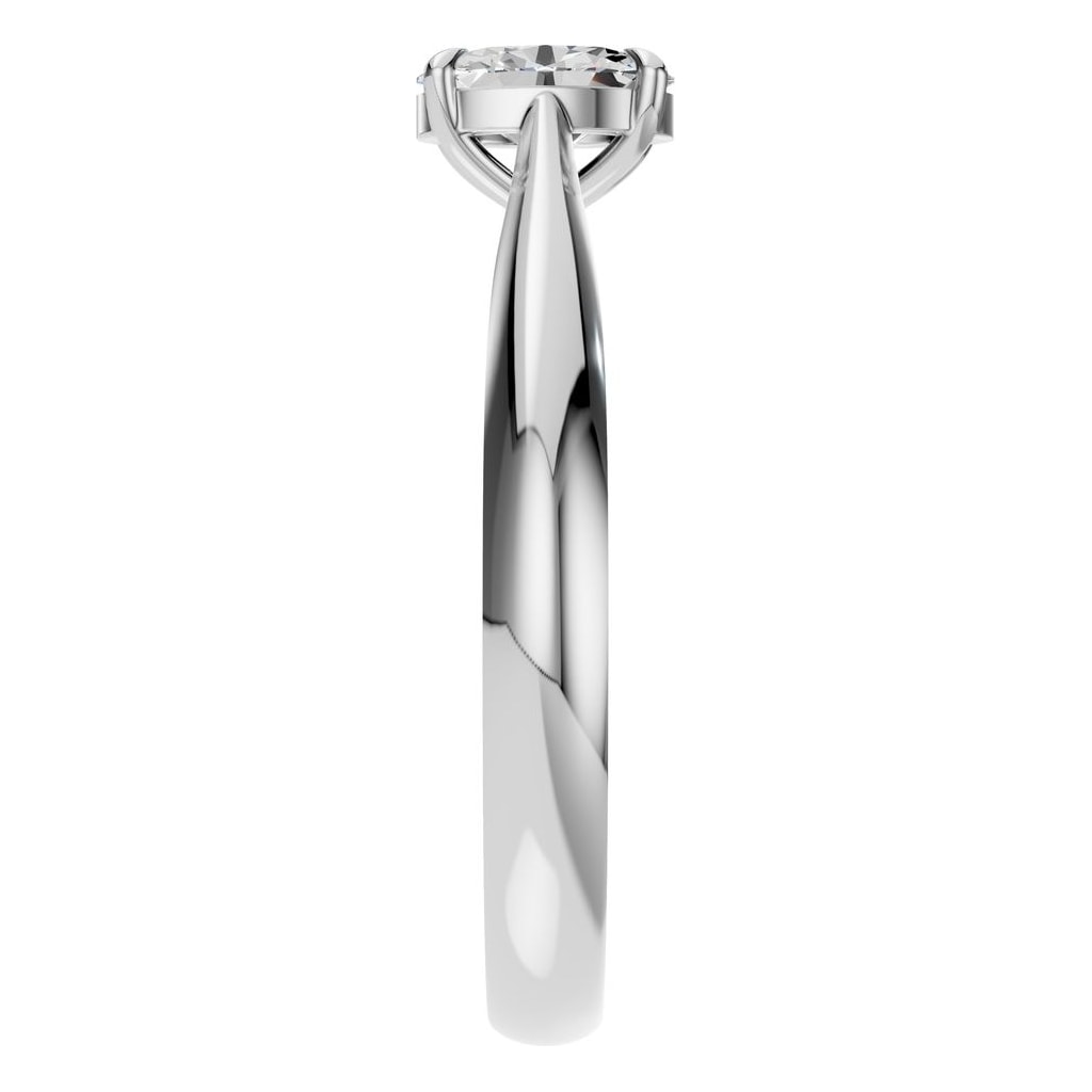 RI-6434 White Gold Ring SET - Side View