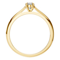 RI-6434 Yellow Gold Ring SET - Top View