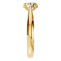 RI-6434 Yellow Gold Ring SET - Side View