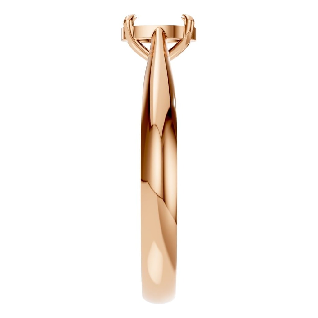RI-6434 Rose Gold Ring UNSET - Side View