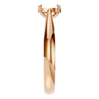 RI-6434 Rose Gold Ring UNSET - Side View