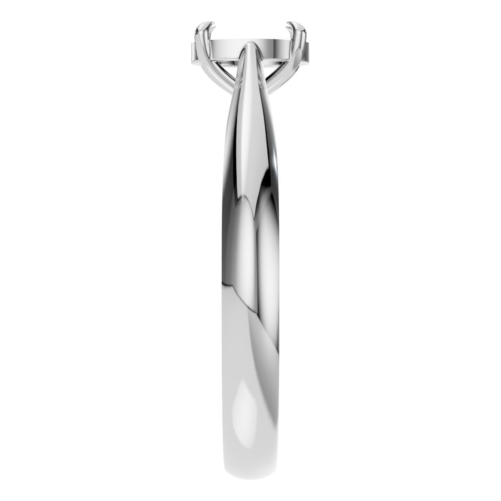 RI-6434 White Gold Ring UNSET - Side View
