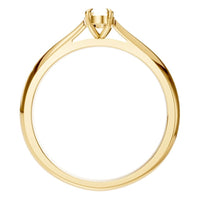 RI-6434 Yellow Gold Ring UNSET - Top View