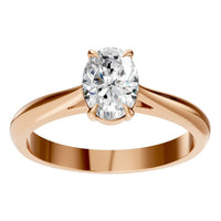 RI-6434 Rose Gold Ring SET - Front View