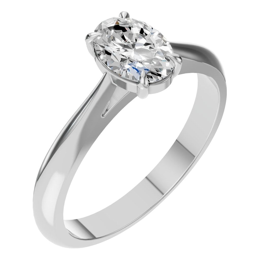 RI-6434 White Gold Ring SET - Main View