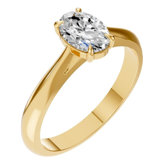 RI-6434 Yellow Gold Ring SET - Main View