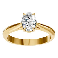 RI-6434 Yellow Gold Ring SET - Front View