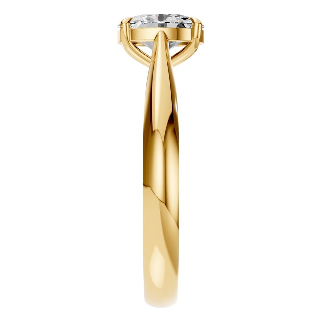 RI-6434 Yellow Gold Ring SET - Side View