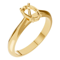 RI-6434 Yellow Gold Ring UNSET - Main View