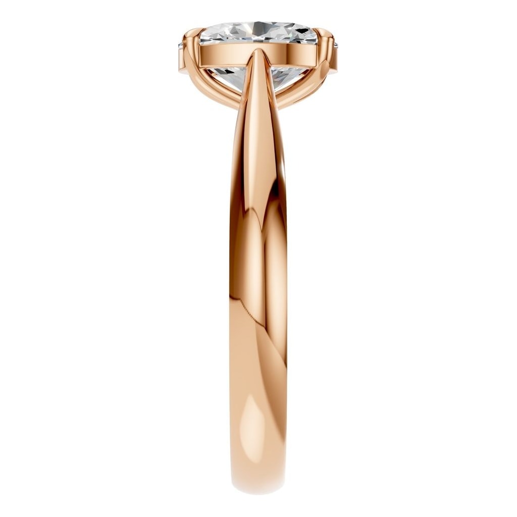 RI-6434 Rose Gold Ring SET - Side View