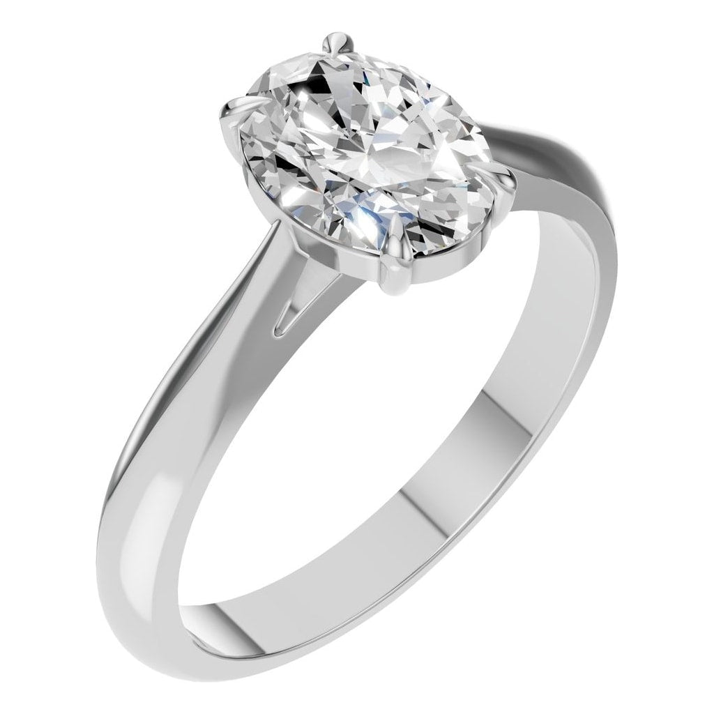 RI-6434 White Gold Ring SET - Main View