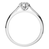 RI-6434 White Gold Ring SET - Top View