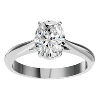 RI-6434 White Gold Ring SET - Front View