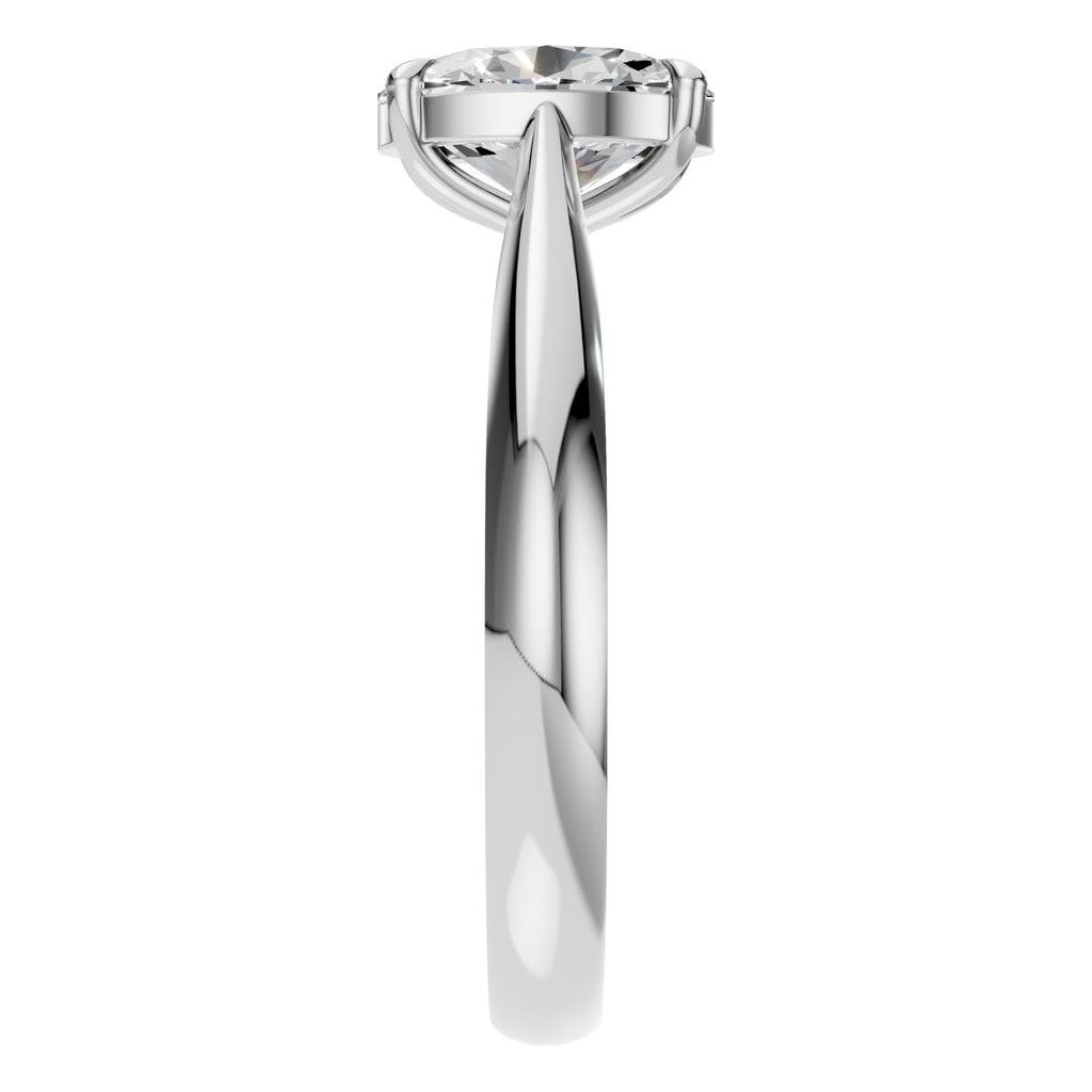 RI-6434 White Gold Ring SET - Side View
