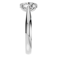RI-6434 White Gold Ring SET - Side View
