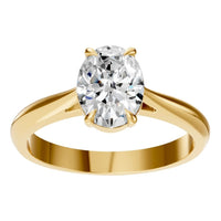 RI-6434 Yellow Gold Ring SET - Front View