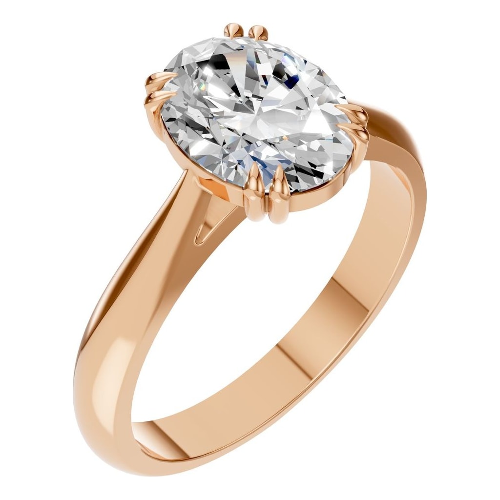 RI-6434 Rose Gold Ring SET - Main View
