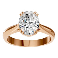 RI-6434 Rose Gold Ring SET - Front View