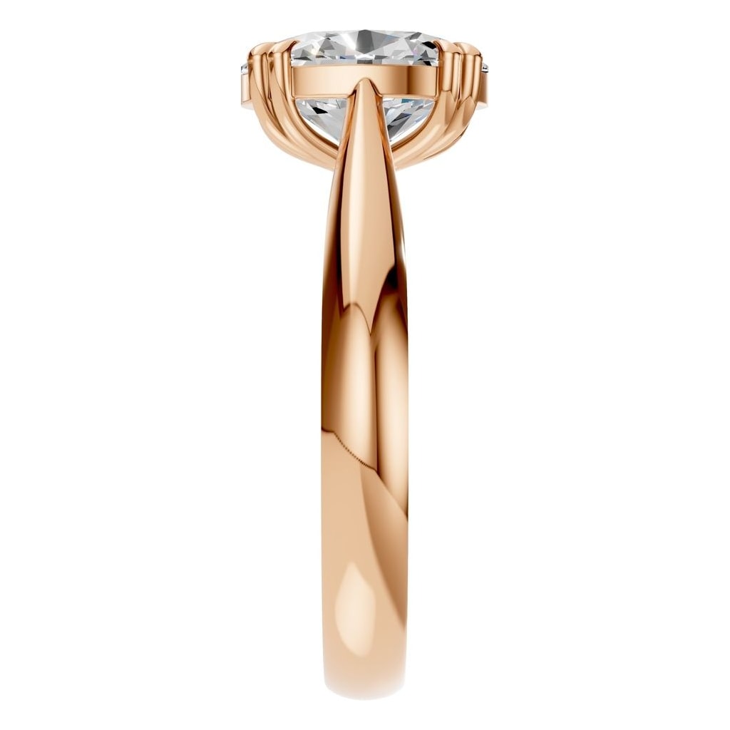 RI-6434 Rose Gold Ring SET - Side View