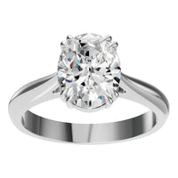 RI-6434 White Gold Ring SET - Front View