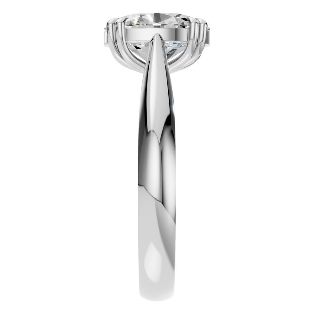 RI-6434 White Gold Ring SET - Side View