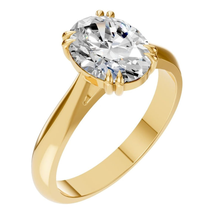 Solitaire Ring Mounting - Oval 9x7mm
