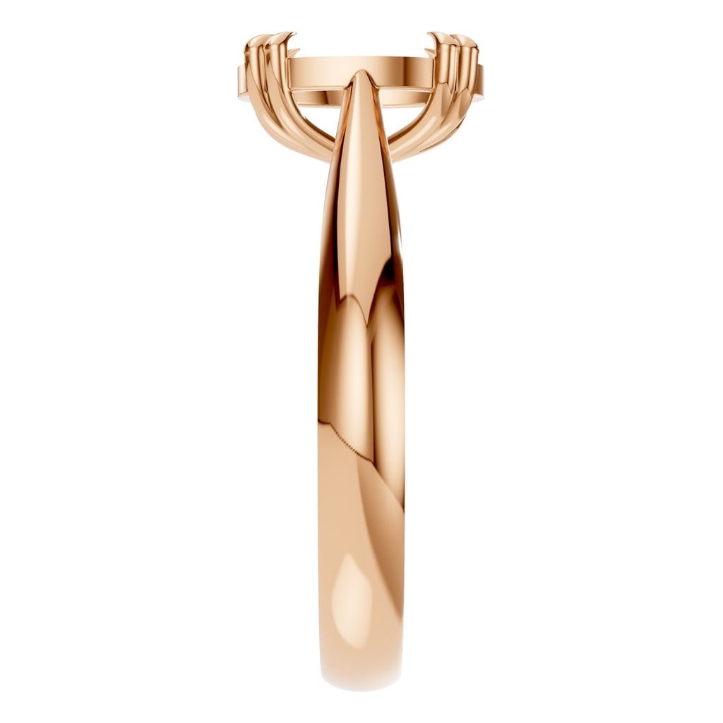 RI-6434 Rose Gold Ring UNSET - Side View