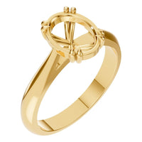 RI-6434 Yellow Gold Ring UNSET - Main View