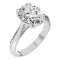 RI-6434 White Gold Ring SET - Main View