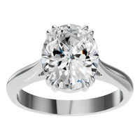 RI-6434 White Gold Ring SET - Front View