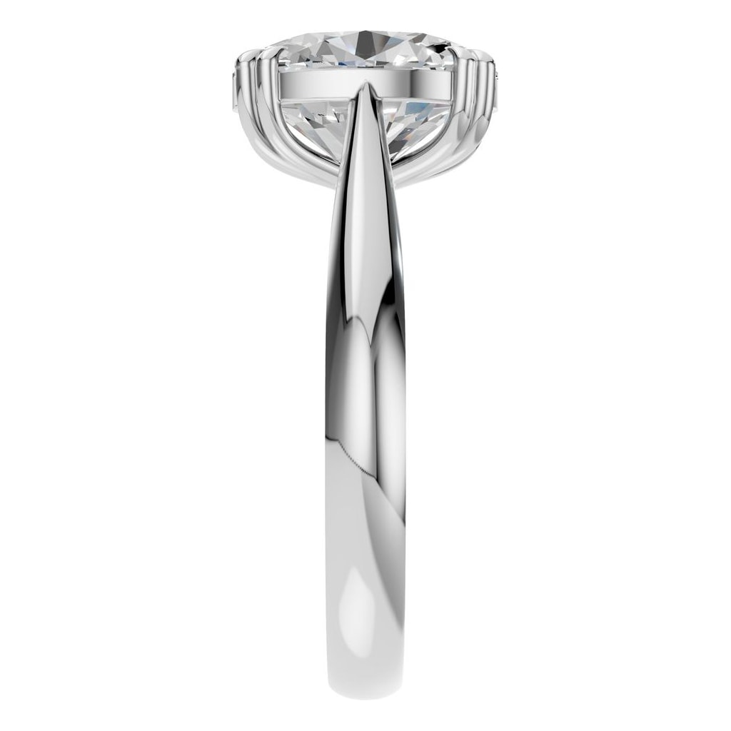 RI-6434 White Gold Ring SET - Side View