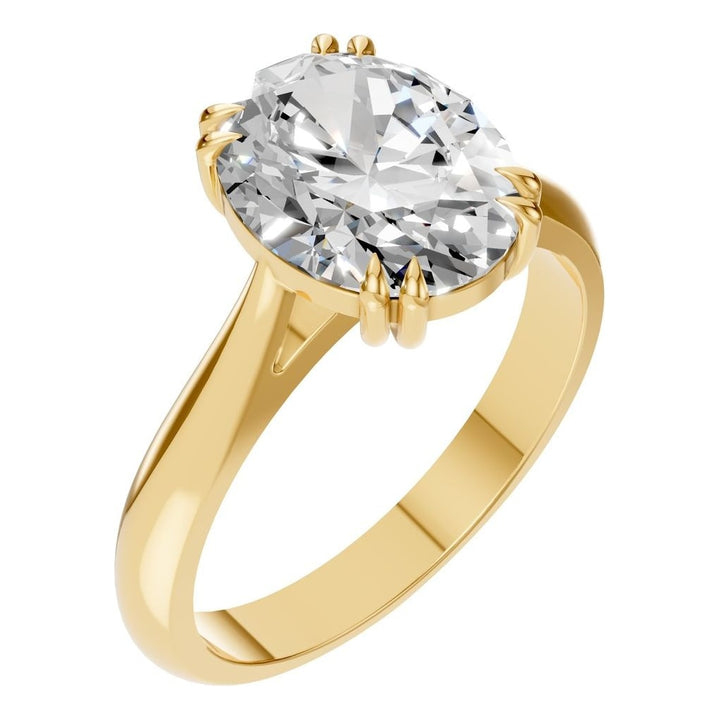 Solitaire Ring Mounting - Oval 10x8mm